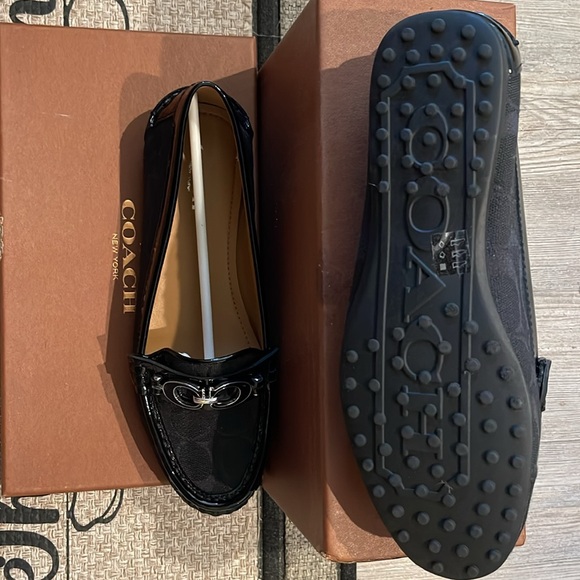 NIB Coach Fortunata Black Loafers - Picture 3 of 7